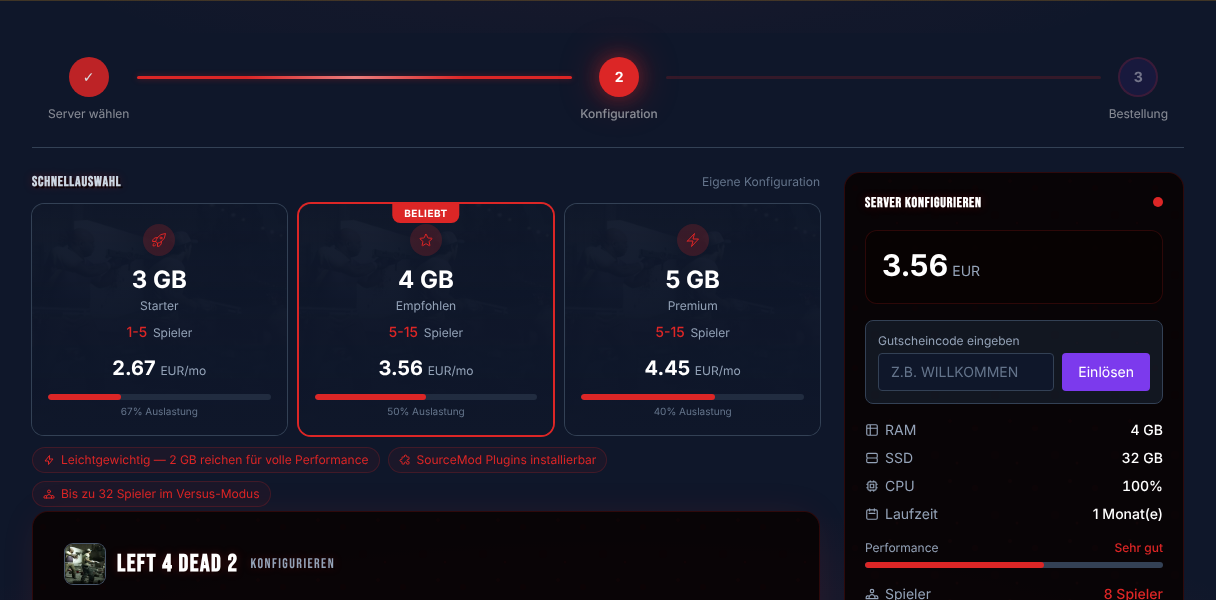 L4D2 Server bestellen