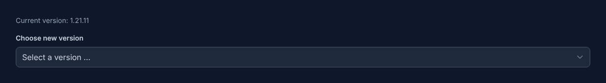 Version switcher