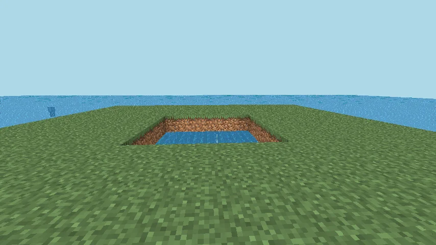mobGriefing: crater after a creeper altered the world