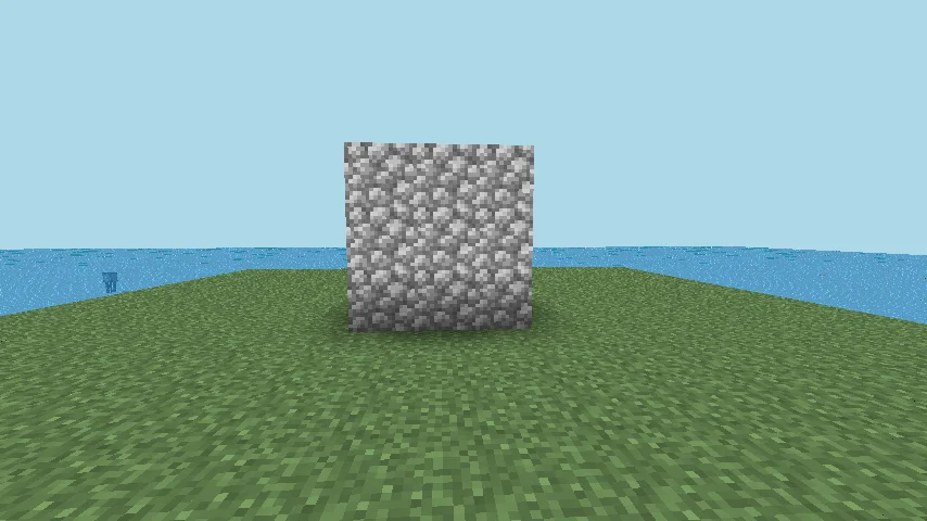 mobGriefing: intakte Landschaft vor der Explosion